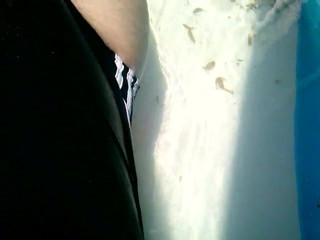 I In Women Adidas Sport Swimsuit Black White Stripes Pool