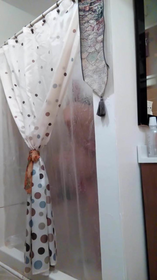 women in shower