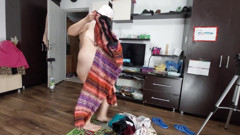 Sexy Wife Doing Housework Naked