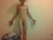 BDSM Naked Transgirl After Caning 40+ Times on Butt & Groin Wwood Stick