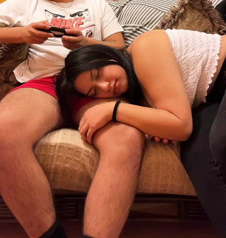 My Cousin Was Playing And Woke Me Up To Fuck My Mouth