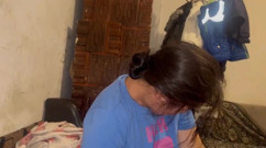 The only house with my stepfather uses my mouth to suck all day and swallow it all