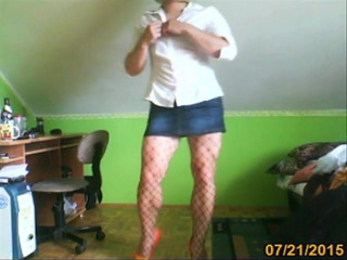 boy in sexy mini skirt