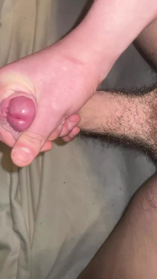 Sissy Twink shows how he jerks his Big Cock