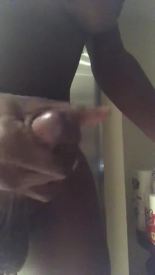 Black babe milking