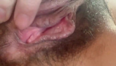 Sclose up Tiny Asshole Hairy Pussy Lip
