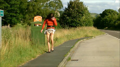 Cath flashing her knickers