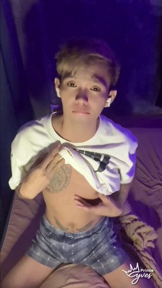 Filipino Inked Horny Twink Teasing and Masturbating Until He Cums
