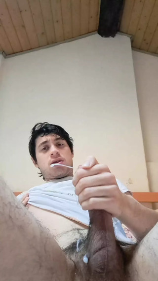 Twink just woke up has to masturbate as a necessity to recharge!