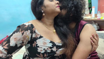 Mallu Couple Hot Romance in Bedroom Dress Removal and Kiss with Boobs Suck Hot Desi Romance in Home