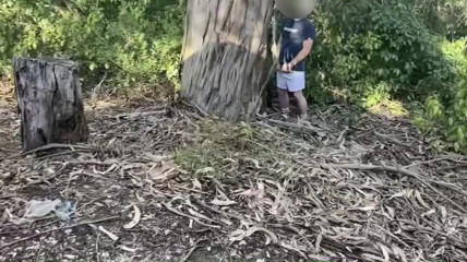 Amateur Straight Boy Caught Peeing Outdoors