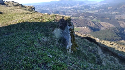 Jock in Fishnet Jerks His Big Fat Cock and Cums on Top of the Mountain