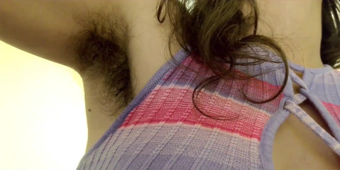 Hairy and Sweaty Armpits